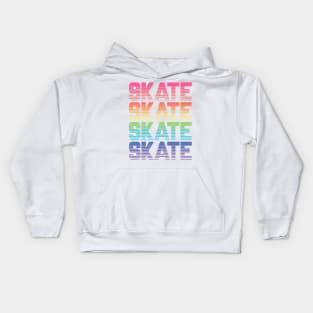 Rainbow Gradient Skate Kids Hoodie